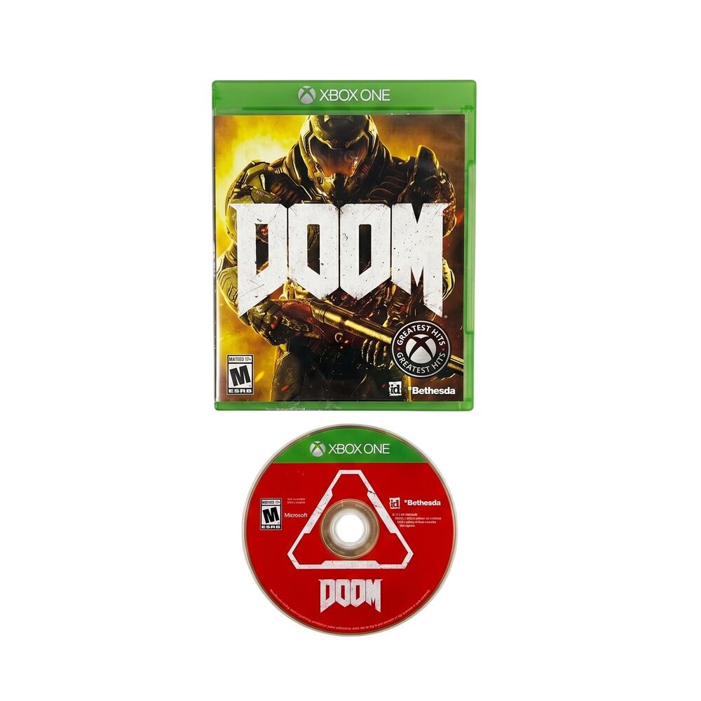 Xbox One Doom Greatest Hits CIB Complete In Box‎ Video Game